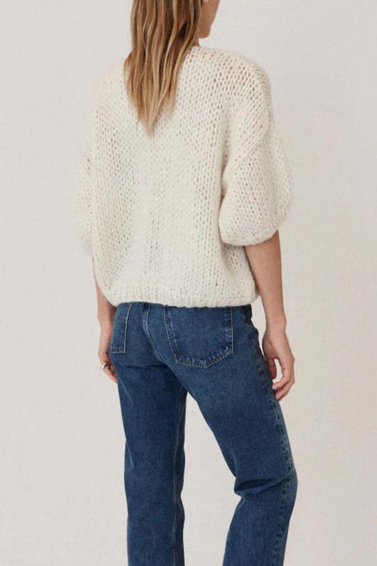  마이아미 가디건 Maiami Ss 알파카 봄버 카디건 크림 - MAIAMI