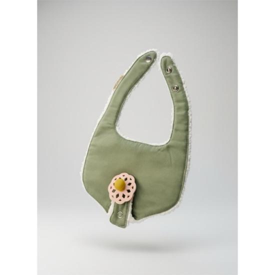  [키즈] Piper&Cloth 액세서리 파이퍼앤클로스 키즈 수딩 앤 스냅 쪽쪽이 턱받이 올리브 그로브 - OTHER BRANDS