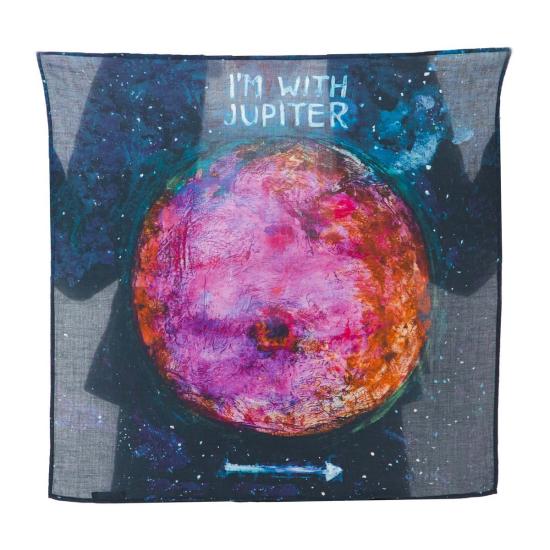  Vismaya 머플러/스카프 비스마야 콜레트 밀러 아임 위드 주피터 반다나 블루 핑크