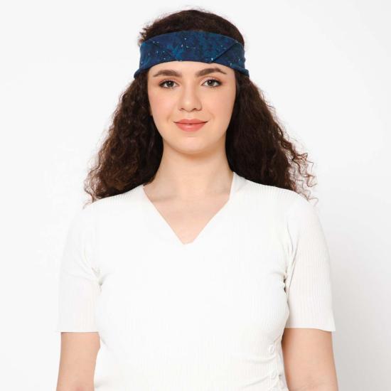  비스마야 머플러/스카프 콜레트 밀러 아임 위드 주피터 반다나 블루 핑크 - VISMAYA