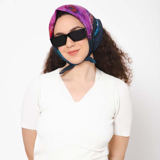  Vismaya 머플러/스카프 비스마야 콜레트 밀러 아임 위드 주피터 반다나 블루 핑크 - OTHER BRANDS