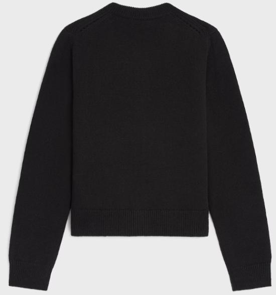 26SS 셀린느 헤리티지 캐시미어 트윈세트 가디건 RY0NG317V 38NO BLACK - CELINE