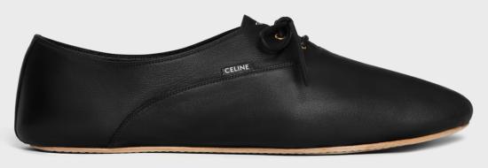 26SS 셀린느 발레 레이스업 슈 램스킨 365775272C 38NO BLACK