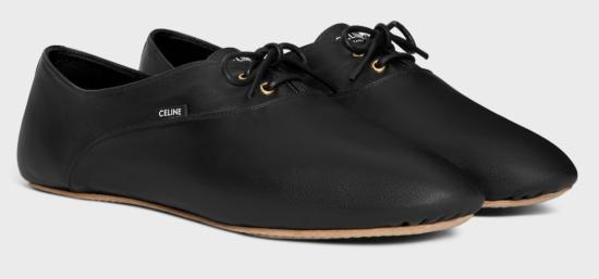 26SS 셀린느 발레 레이스업 슈 램스킨 365775272C 38NO BLACK - CELINE