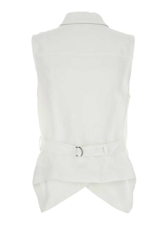  브루넬로 쿠치넬리 민소매 티셔츠 Brunello Cucinelli 조끼 화이트 - BRUNELLO CUCINELLI