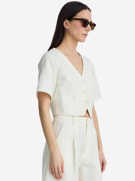  어피스 어파트 민소매 티셔츠 Apiece Apart Lia 크롭탑 - APIECE APART