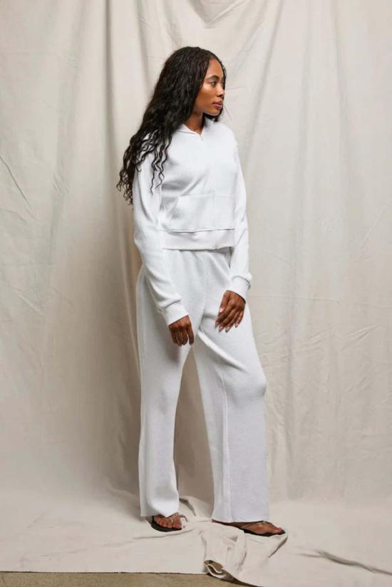  퍼펙트 화이트 티 스웨터 이네즈 와플 니트 스웨트셔츠 후디 - PERFECT WHITE TEE