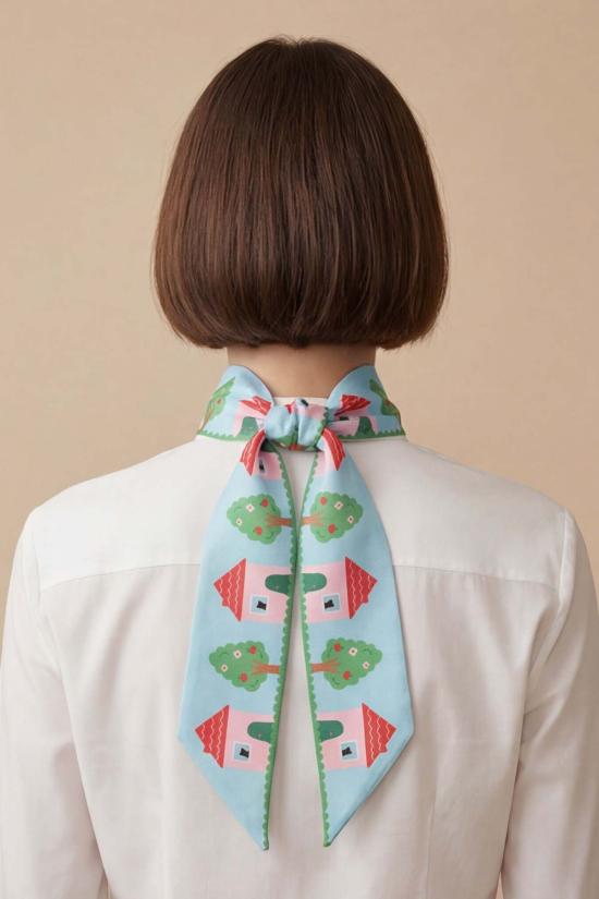  센티넬 머플러/스카프 하우스 트윌리 리본 스카프 - CENTINELLE