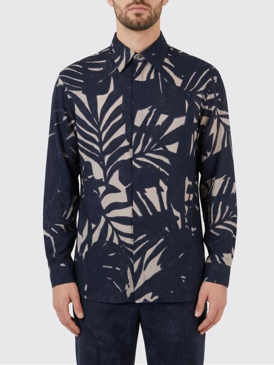 26SS 엠포리오 아르마니 셔츠 EM005762AF13285 F1047 Forest Green