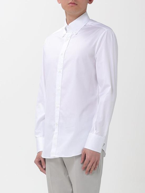 26SS 브루넬로 쿠치넬리 버튼다운 칼라 셔츠 MBUC40038 C159 White - BRUNELLO CUCINELLI