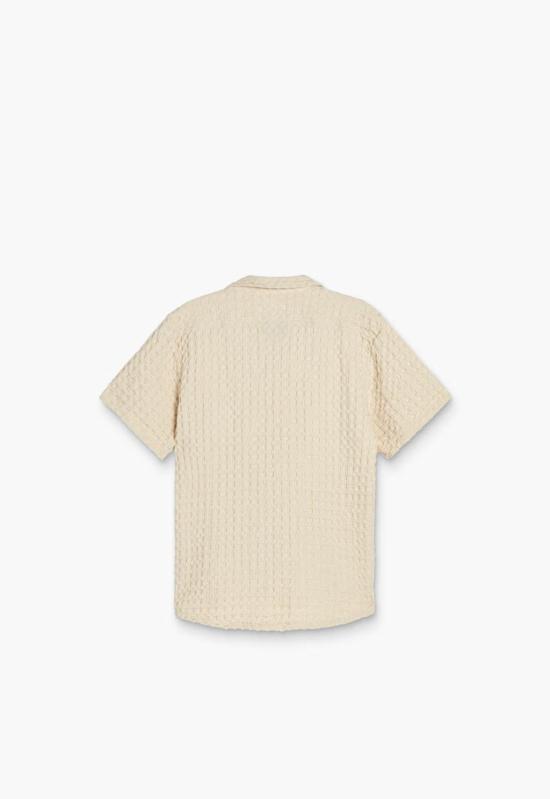  OAS 탑 오아스 에크루 쿠바 와플 셔츠 - OTHER BRANDS