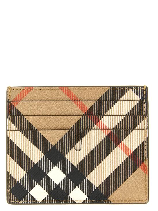 26SS 버버리 체크 샌돈 카드 홀더 월렛 8112305SAND - BURBERRY