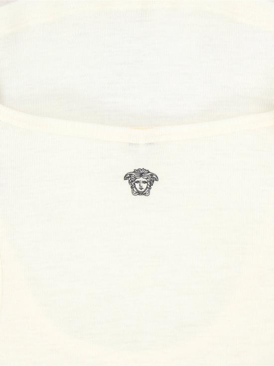 26SS 베르사체 민소매 티셔츠 1023698 1A17548 1W150 White - VERSACE