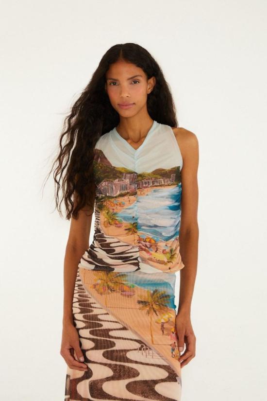  팜 리오 블라우스 코파카바나 비치 탑