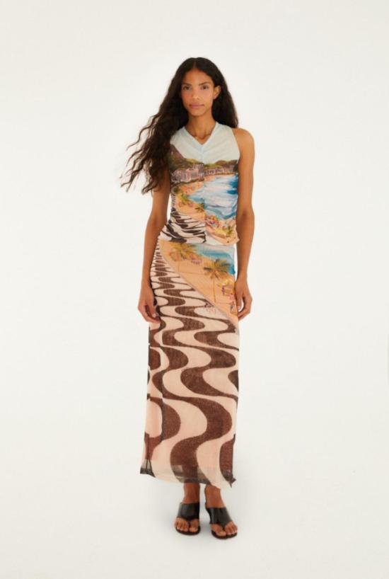  팜 리오 블라우스 코파카바나 비치 탑 - FARM RIO