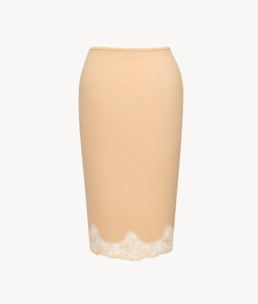26SS 생로랑 미디 스커트 851414Y100W 2965 BEIGE - SAINT LAURENT