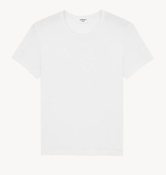 26FW 생로랑 반팔 티셔츠 859386Y37RY 9000 BLANC