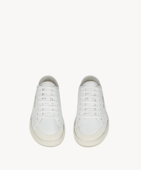 26SS 생로랑 GYM 짐 스무스 레더 스니커즈 82008700N00 9030 GREENWICH BLANC OPTIQUE - SAINT LAURENT