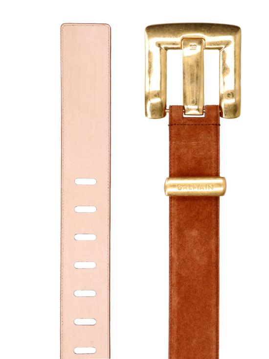 26SS 발망 벨트 GN0WJ192LSDD 8DF Brown - BALMAIN