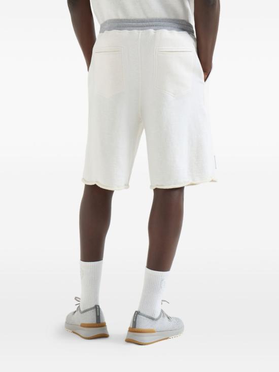 26SS 브루넬로 쿠치넬리 숏팬츠 MR8313375G CTQ27 White - BRUNELLO CUCINELLI