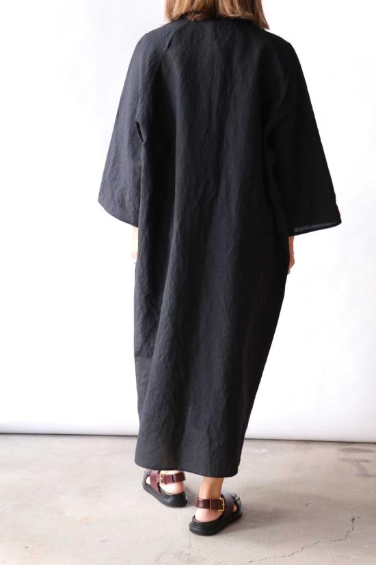  소피 드후레 롱 원피스 Sofie D'hoore Diya 릴렉스드 라글란 슬리브 드레스 - SOFIE D'HOORE