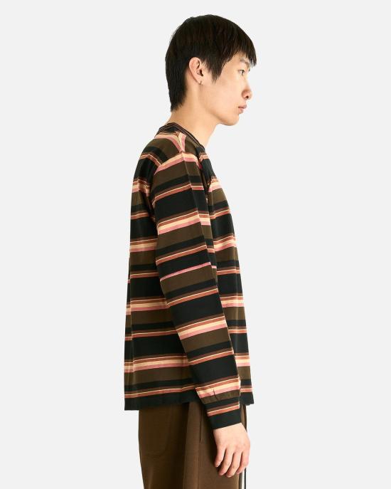  사카이 긴팔 티셔츠 Sacai 가로 스트라이프 긴소매 셔츠 - SACAI