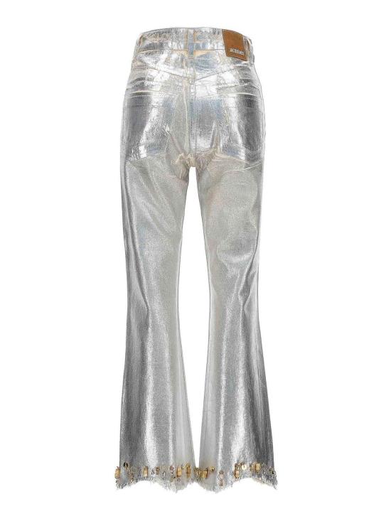  자크뮈스 스트레이트 팬츠 23E231DE015 Silver - JACQUEMUS