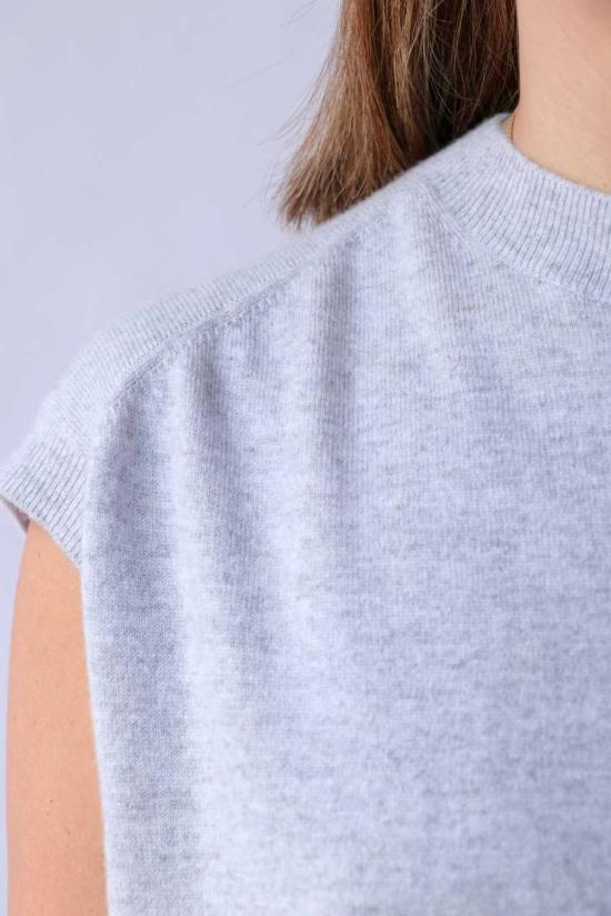  소피 드후레 스웨터 소피 드후어 미슬 민소매 풀오버 탑 라이트 그레이 - SOFIE D'HOORE