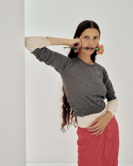  사야카 다비스 뉴욕 스웨터 사야카 데이비스 뉴욕 크링클드 풀오버 - SAYAKA DAVIS NEW YORK