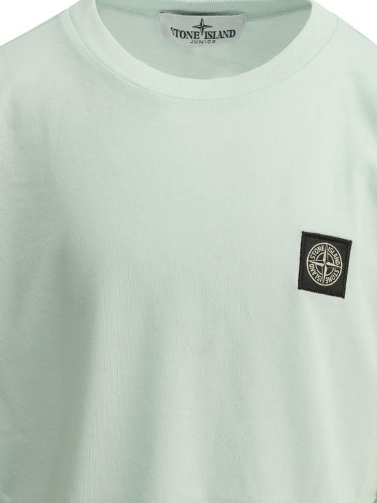 26SS [키즈] 스톤 아일랜드 티셔츠 2100002KS0047V0041 Light blue - STONE ISLAND