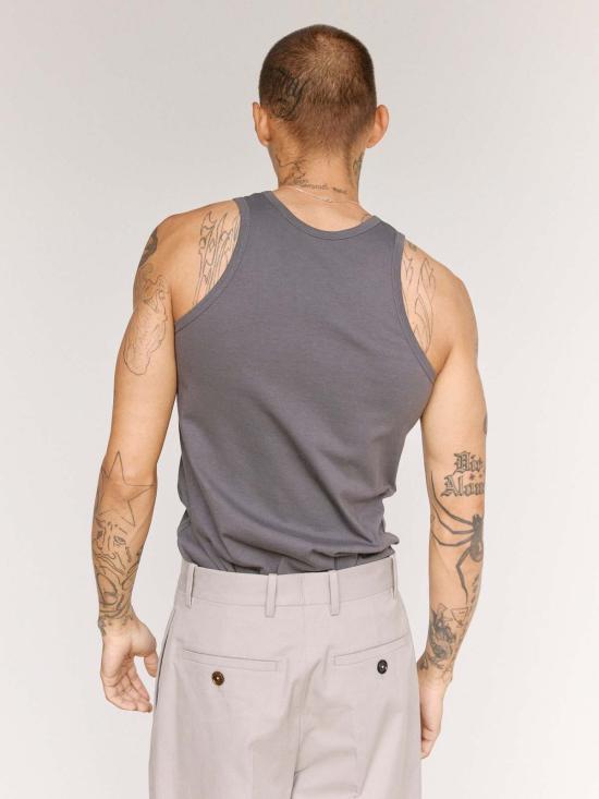  질샌더 민소매 티셔츠 질 샌더 페블 코튼 저지 탱크탑 - JIL SANDER