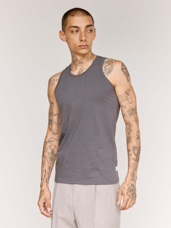  질샌더 민소매 티셔츠 질 샌더 페블 코튼 저지 탱크탑 - JIL SANDER