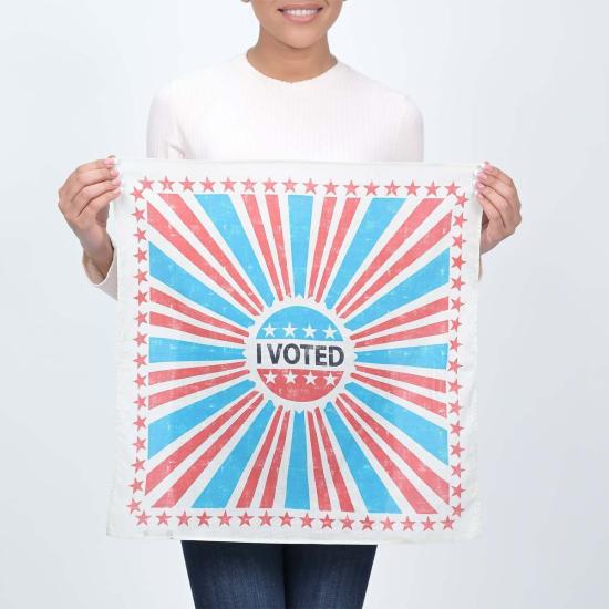  비스마야 머플러/스카프 Vismaya 나는 반다나 블루에 투표했습니다 - VISMAYA