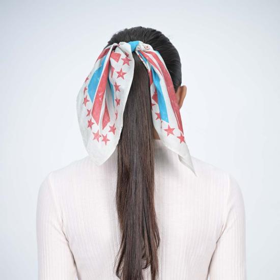  비스마야 머플러/스카프 Vismaya 나는 반다나 블루에 투표했습니다 - VISMAYA