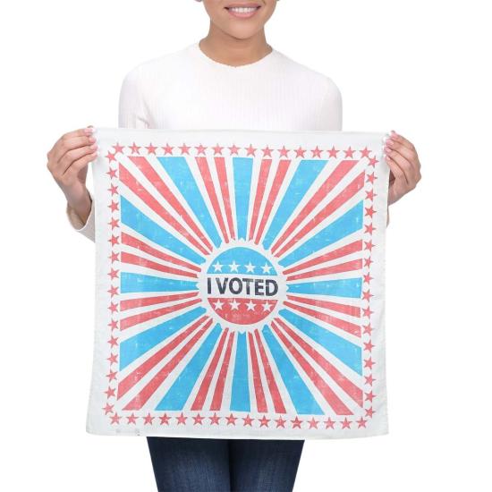  비스마야 머플러/스카프 Vismaya 나는 반다나 블루에 투표했습니다