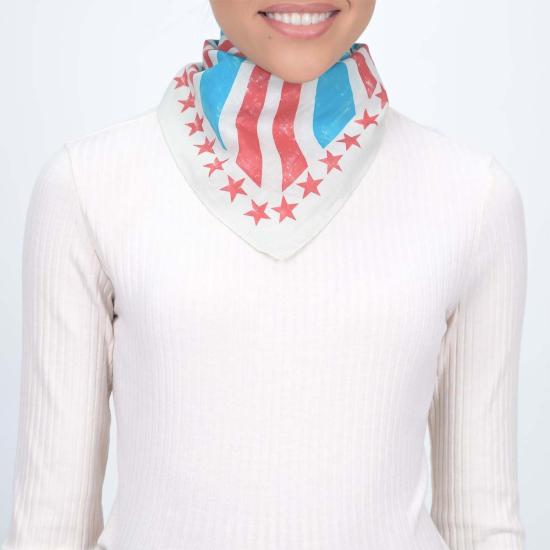  비스마야 머플러/스카프 Vismaya 나는 반다나 블루에 투표했습니다 - VISMAYA