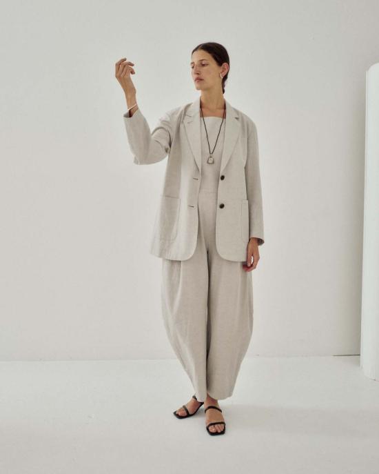  사야카 다비스 뉴욕 수트 자켓 사야카 데이비스 뉴욕 투버튼 블레이저 클라우드 - SAYAKA DAVIS NEW YORK