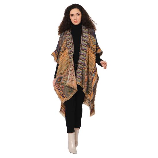  비스마야 자켓 스펠바운드 장식 기모노 머스타드