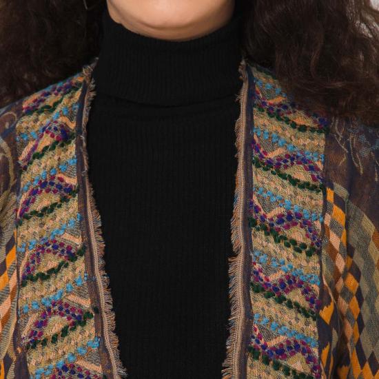  비스마야 자켓 스펠바운드 장식 기모노 머스타드 - VISMAYA