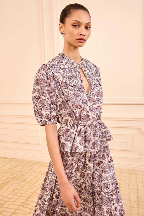  울라 존슨 블라우스 엘비 탑