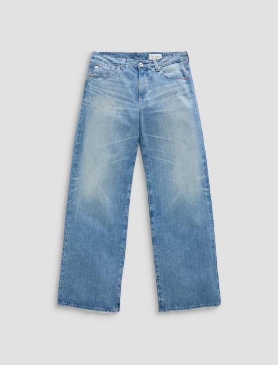  아드리아노 골드슈미드 데님 팬츠 Adriano Goldschmied Adria 로우라이즈 와이드 레그 진 - ADRIANO GOLDSCHMIED