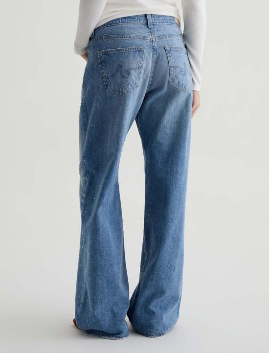  아드리아노 골드슈미드 데님 팬츠 Adriano Goldschmied Adria 로우라이즈 와이드 레그 진 - ADRIANO GOLDSCHMIED