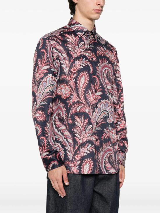 25FW 에트로 긴팔 셔츠 MRIB000199SA5L1 X0883 BLUE - ETRO