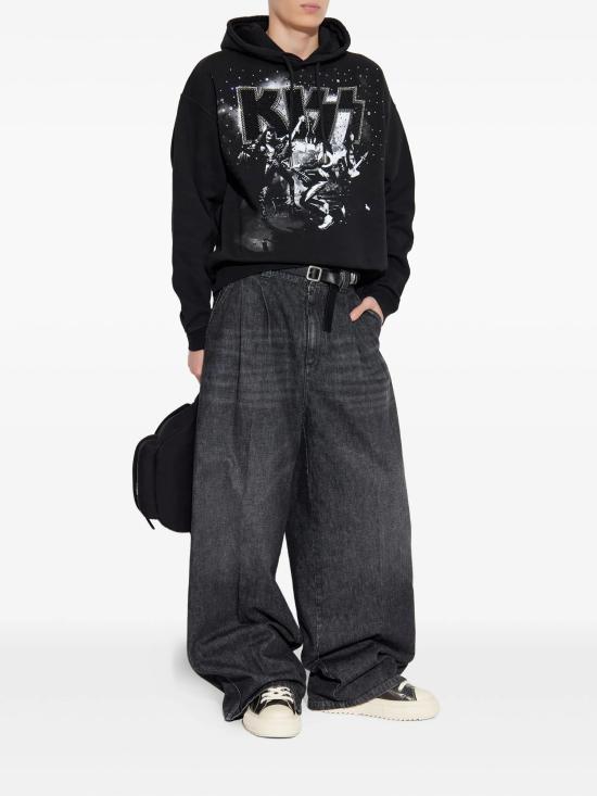 25FW 디스퀘어드2 후드 티셔츠 S78GU0086S25030 900 BLACK - DSQUARED2