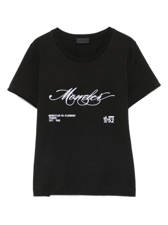 25FW 몽클레어 반팔 티셔츠 8C0000589AJS 998 BLACK