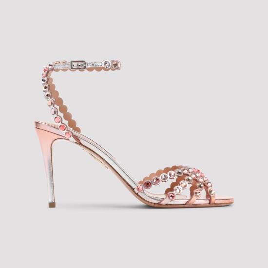 26SS 아쿠아주라 샌들 TQLMIDS0DNL FLM PINK PURPLE - AQUAZZURA