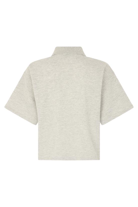 26SS 생로랑 반팔 티셔츠 841963Y37HC1403 heather grey - SAINT LAURENT