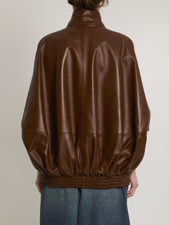 26SS 발렌시아가 가죽 자켓 871987TUS11 2135 BROWN - BALENCIAGA