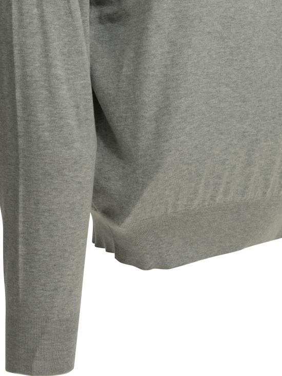 26SS 브루넬로 쿠치넬리 니트 폴로 셔츠 M29800135CY162 GREY - BRUNELLO CUCINELLI