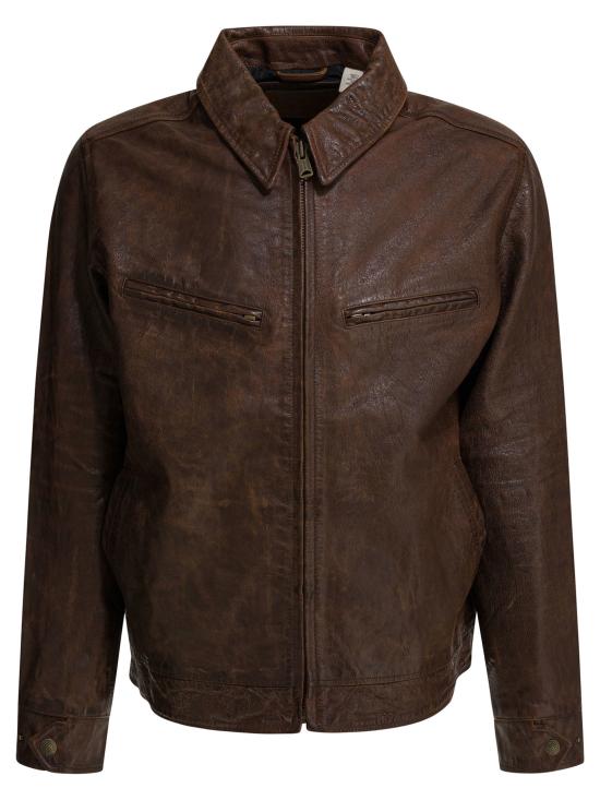 26SS 리바이스 가죽 자켓 005BO0000 BROWN